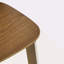 Tabouret de bar d'intérieur en bois, finition noyer, ensemble de 2