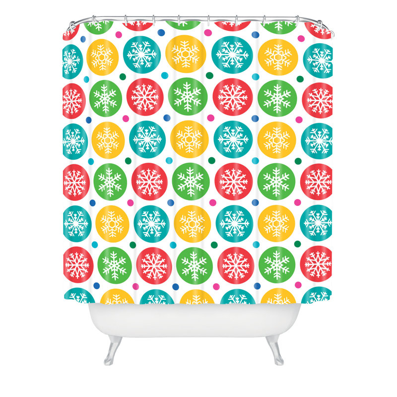 Rideau de douche simple sierra flocons Andi Bird