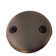 D329-12A Westbrass 3-1/8" Two-Hole Bathtub Overflow Faceplate and Screws