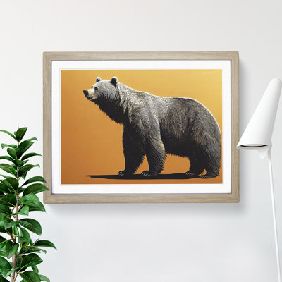 Expressive Bear - Single Picture Frame Print