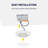 Medi 6 inch Dimmable 3000K LED Disk Light,6 LED Flush Mount Ceiling Light