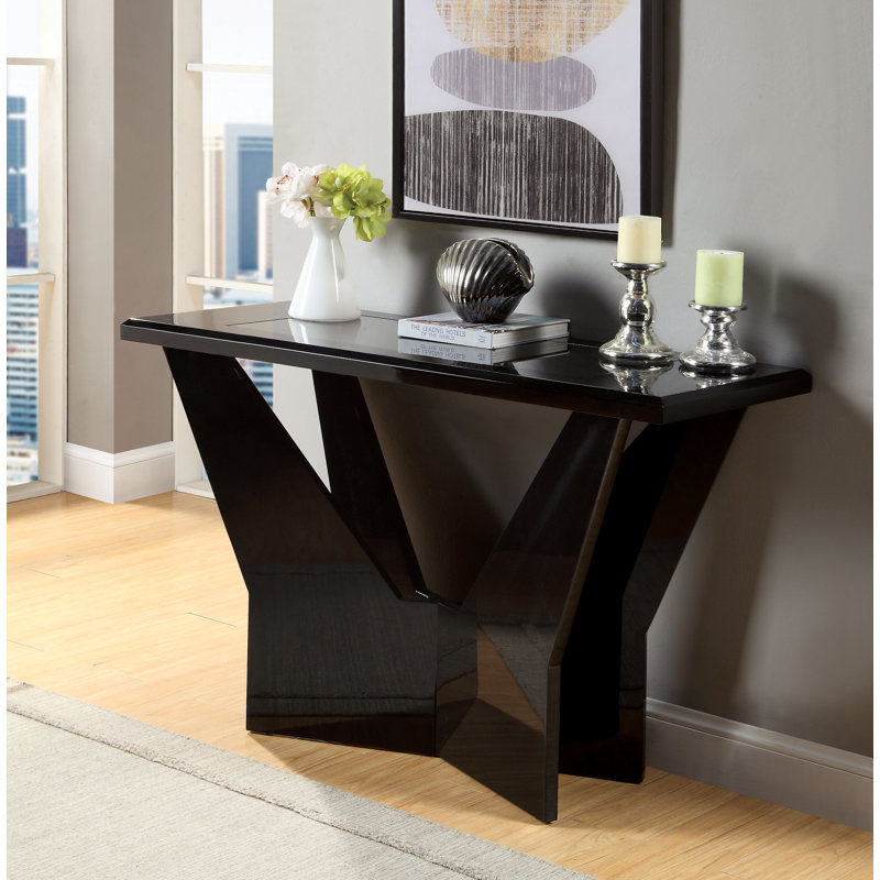 Bandur 47.25'' Console Table, Rustic Black
