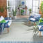 Tapis intérieur / extérieur beige / turquoise Lenwood-766150488