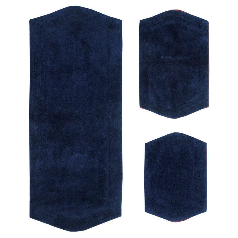 Morissette bathroom rug, Bleu marine