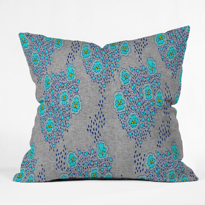 Coussin Holli Zollinger, Turquoise, 18 po x 18 po
