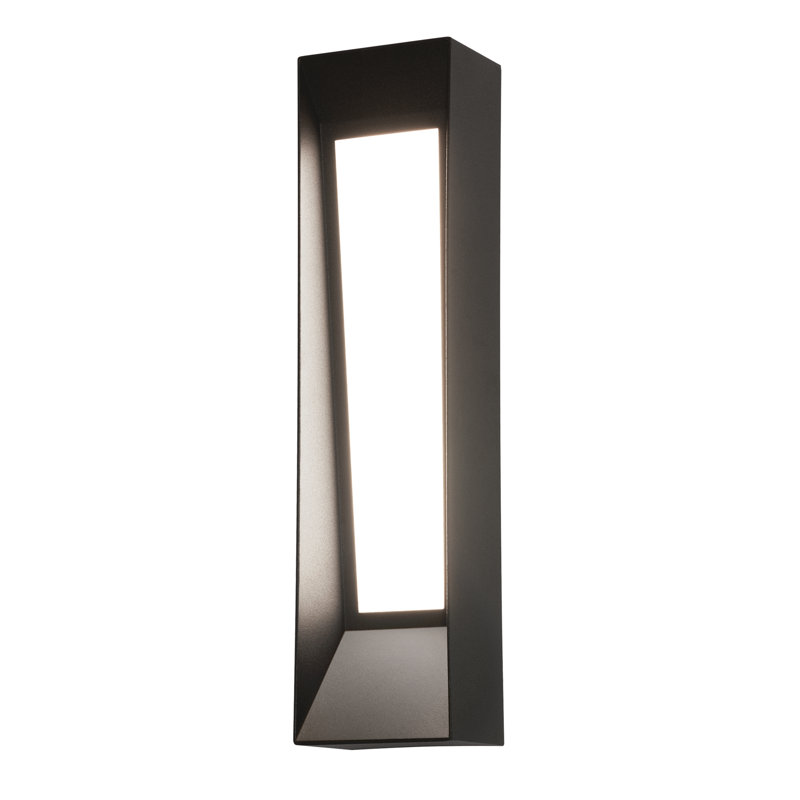 Plafonnier encastré 1 lumière del Janay, H 20 po x l 5 po x P 3,5 po, Bronze texturé