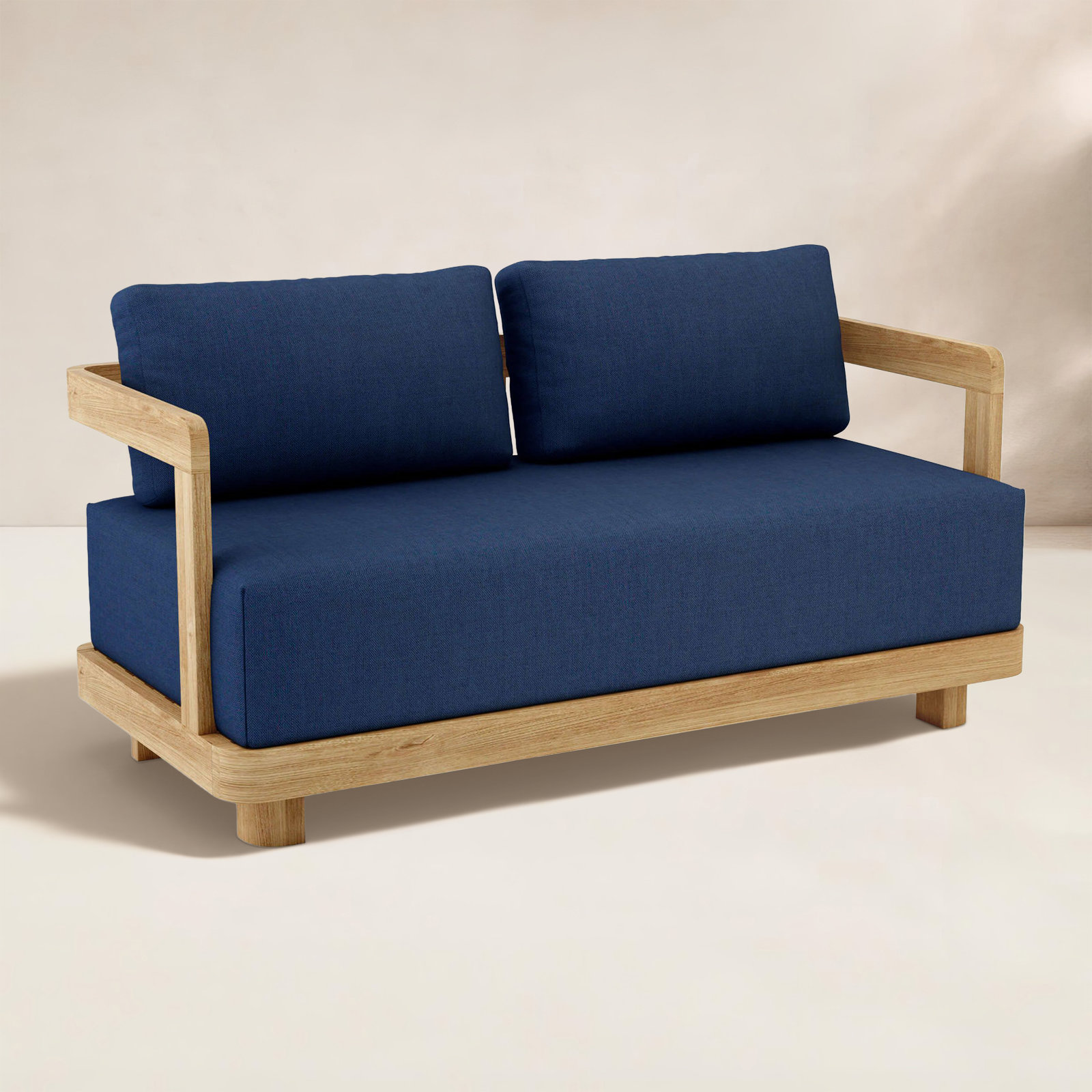 Granada 71" Sunbrella® Patio Loveseat, 2, Canvas Navy Sunbrella® Canvas