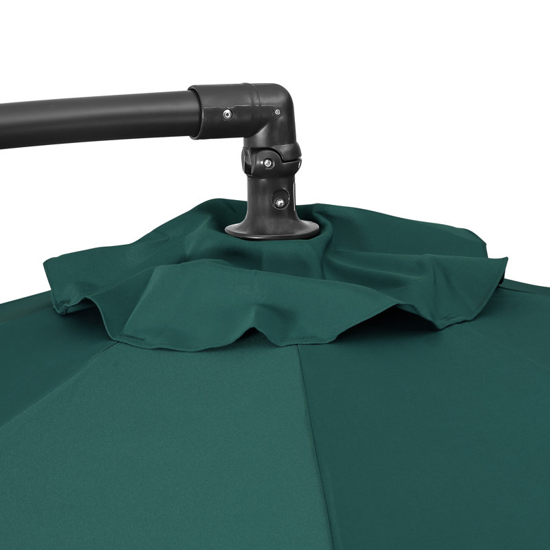 Parasol déporté de 10 pi Hartt, Vert foncé