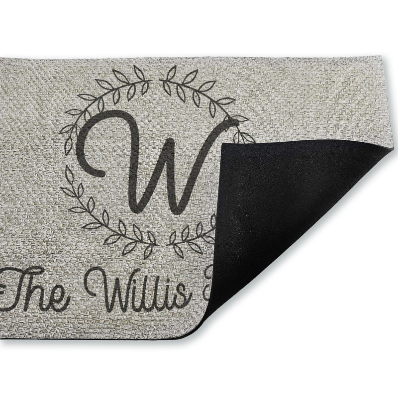 Tapis de porte personnalisé en imitation de sisal pour l'extérieur, Yes
