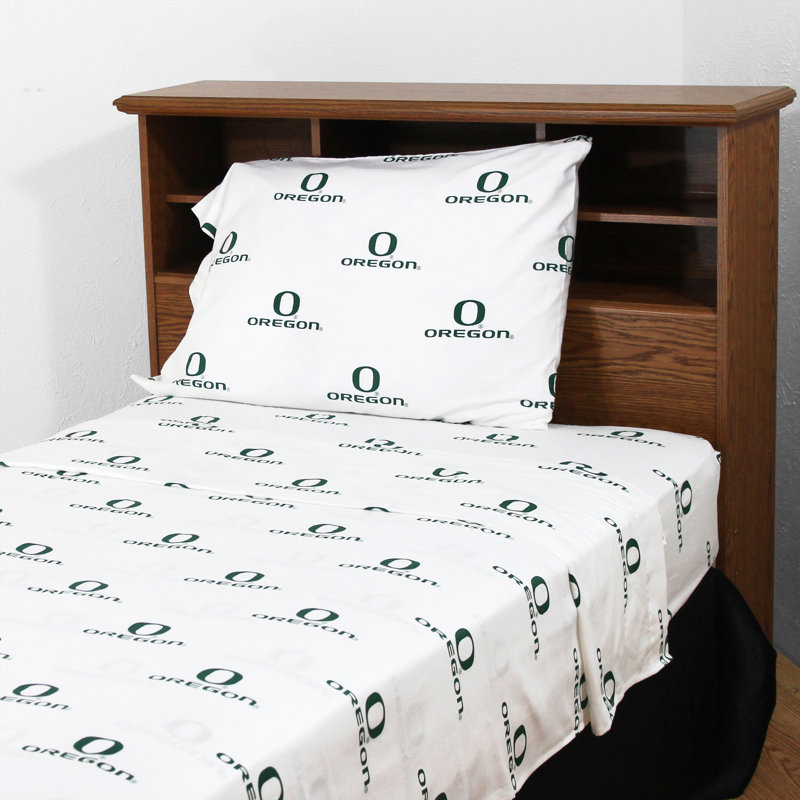 NCAA Sheet Set, Twin XL Sheet Set + Fitted Sheet + Pillowcase, Illinois