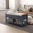 Etom Upholstered End Table With Storage Drawers And Shoe Rack-106907926