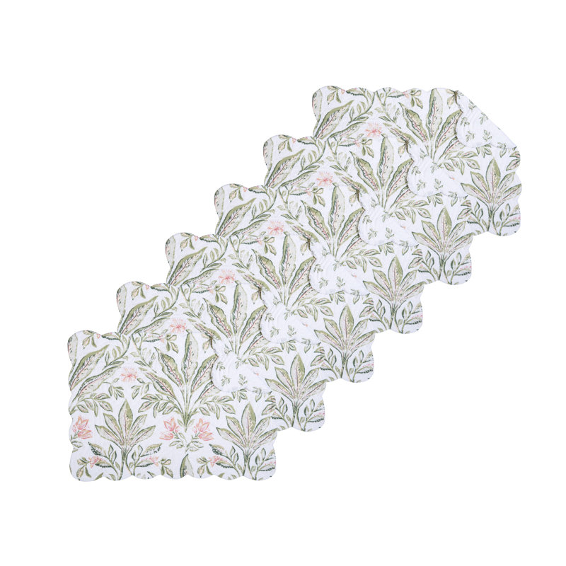 Ensemble de 6 napperons de courtepointe Lana Palms