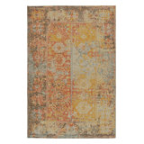 Distressed Homage Hand Knotted Wool Animal Print Area Rug