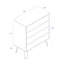 Dufresne 4 Drawer white bedroom chest of drawers