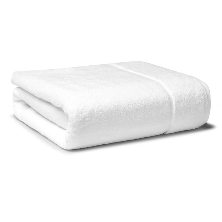 Panda Towel Organic Bamboo & Cotton, White, 150cm L x 100cm W