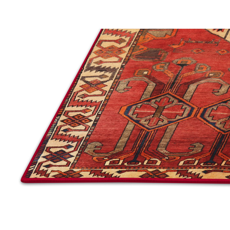 Tapis rouge à motif sud-ouest, Rectangle 6 pi x 9 pi