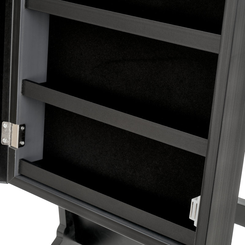 Dagny Jewelry Armoire, Black