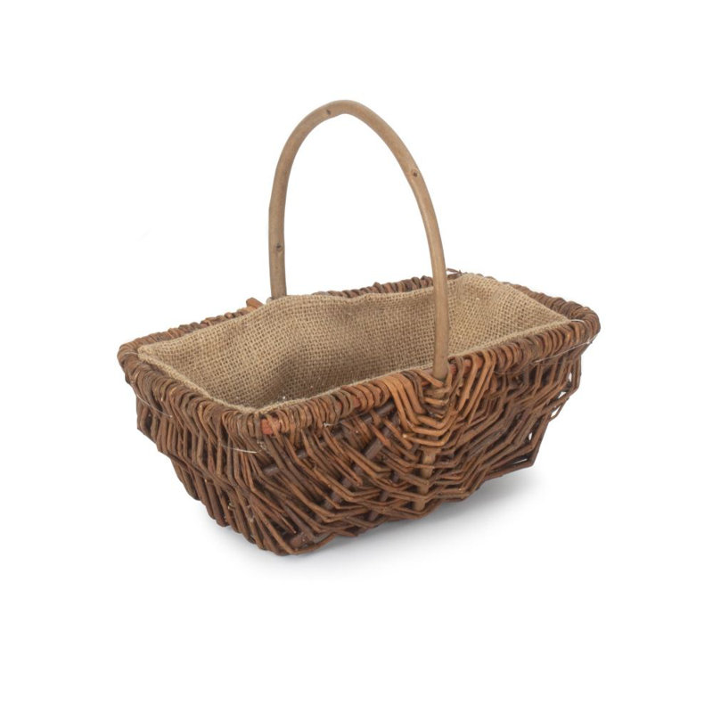 Bay Isle Home Droz Wicker Decorative Basket, 10cm H x 26cm W x 16cm D