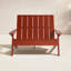 Causeuse double en plastique recyclé Byrnes-743514685