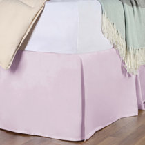  Purple Lavender Bed Skirt with Split Corners King Size