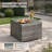7-Piece Outdoor Wicker Patio Conversation Set with Swivel Rocking Chairs, Ottomans, Cushions & Glass Coffee Table-260635534