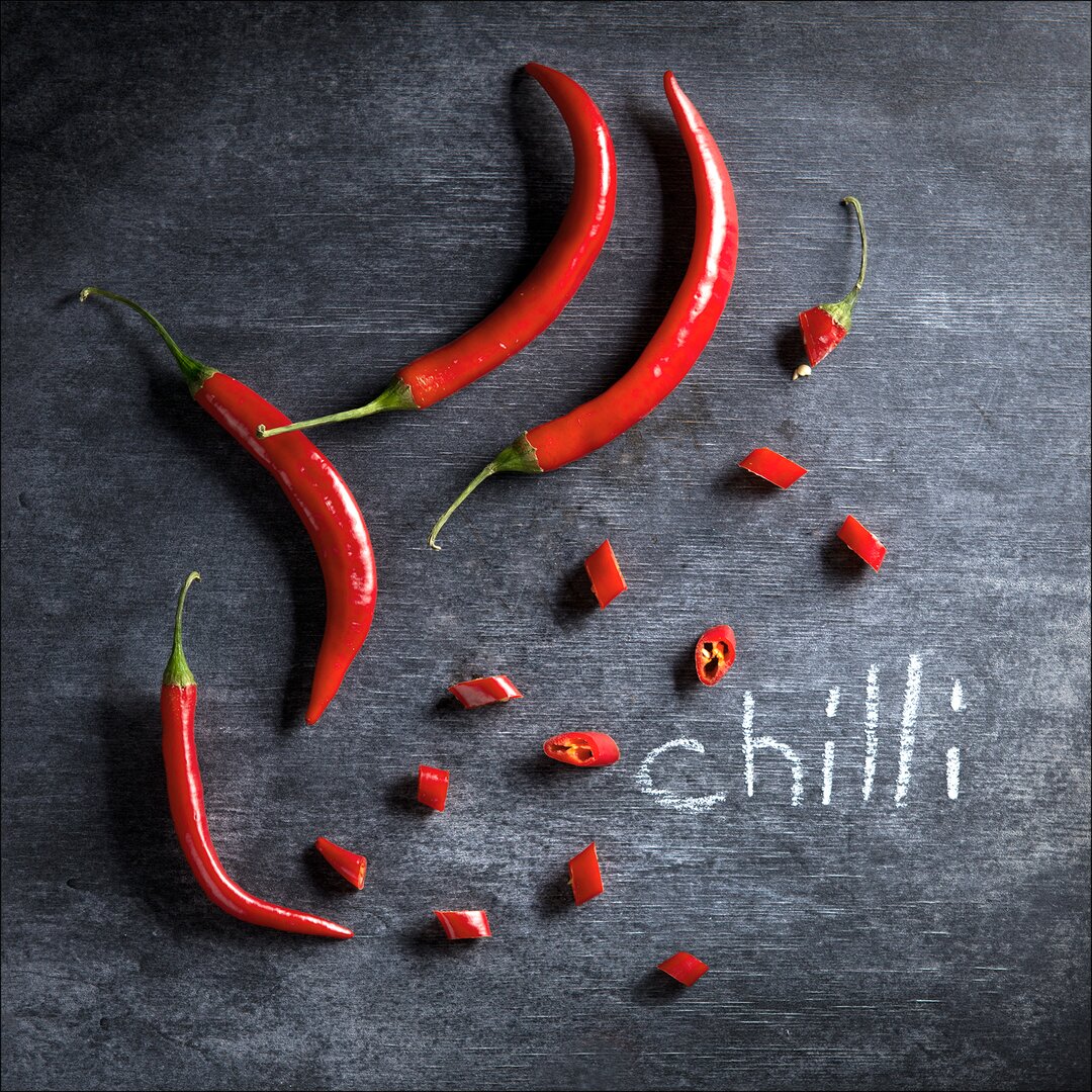 Glasbild Chilli