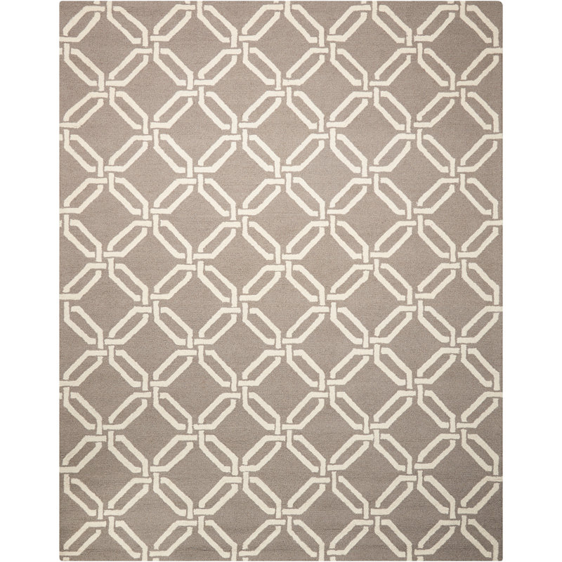 Bal Harbour Geometric Wool Area Rug, Rectangle 114 x 175cm