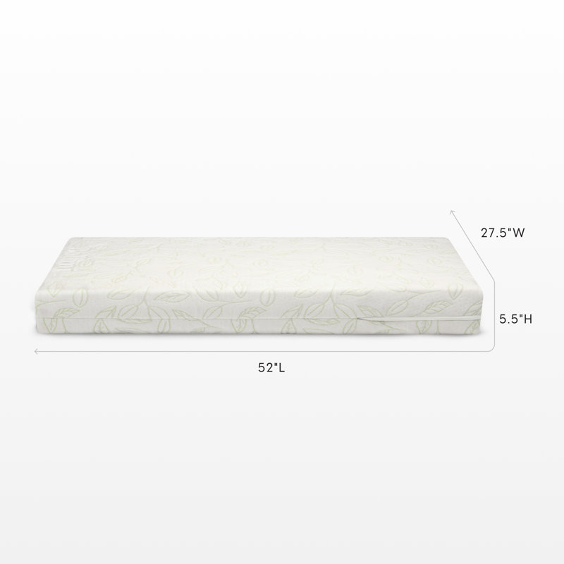 Bellini Breathable Luxury 2-Stage Crib and Toddler Mattress, White