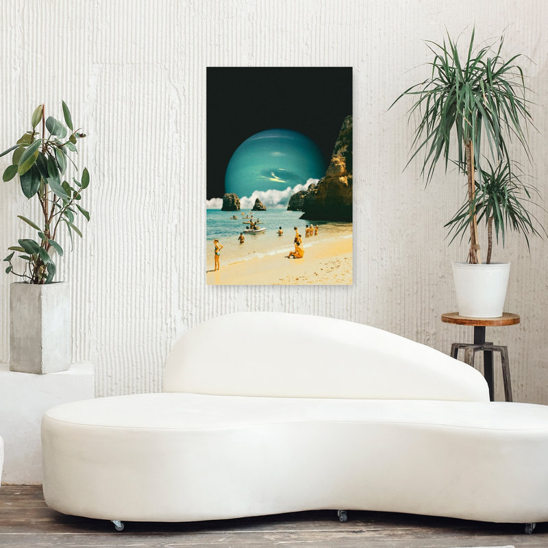 Art contemporain, art contemporain côtier de rêve, H 36 po x l 24 po