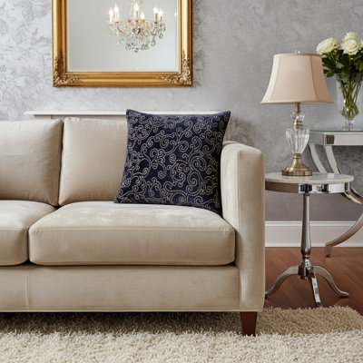 Darling Geometric Feather Reversible Throw Pillow