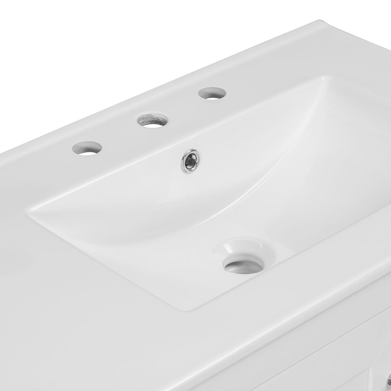 Reames 36'' Single Bathroom Vanity with Ceramic Top