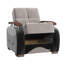 Fauteuil avec rangement en gris - et élégant fauteuil rembourré, option de mobilier polyvalent et confortable