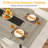 Metal Base Dining Table-1411107163