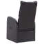  Ensemble de 2 chaises de jardin inclinables noires-608440031