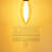 4.5W (40W Eqv.) C11 LED Vintage Candle Bulb, Dimmable LED Filament Bulb, LED Candelabra Ceiling Fan Bulbs, E12 Base