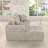 108" Chenille Compression Sectional Sofa with Chaise,Tufted Seat, No Assembly-444880980-444880988