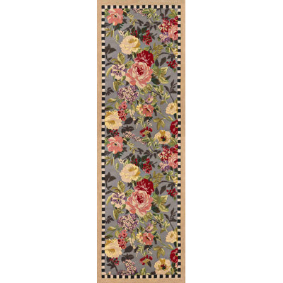 Tudor Rose Washable Rug
