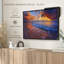 Plage «Clouds Enshrouding Ocean Shore», reproduction sur toile-101456488