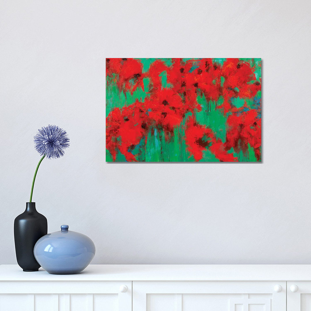Poppy Field by Olena Bogatska - Wrapped Canvas Gallery-Wrapped Canvas Giclée
