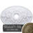Endurathane Alexa Ceiling Medallion, 30 3/4"W x 21/14"H x 3 7/8"ID x 1 5/8"P (Fits Canopies up to 5 5/8"), Hand-Painted Mississippi Mud Finish-28578568