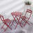 3 Piece Patio Bistro Set Of Foldable Round Table And Chairs-1251011177