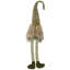 Figurine de Noël gnome assis 26 po vert et beige