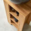 Stelle 30cm W Freestanding Single Bathroom Vanity Base Only in Brown