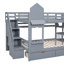 Lit superposé avec glissière et escalier Hatina-1143171438-1176097126