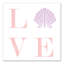 Art sur toile shell love Halie