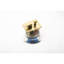 Pomme de douche à effet de pluie 10 po avec système de salle de bain à main, robinet mural double haut en or brossé et garniture de valve,