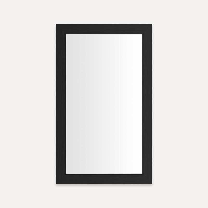Main Line Vanity Mirror, 40'' x 24'', Brushed Black