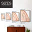 Rose Quartz I - impression encadrée de qualité supérieure - prête à être accrochée - aucun clou requis - aucun clou requis-1880286348-1880286385