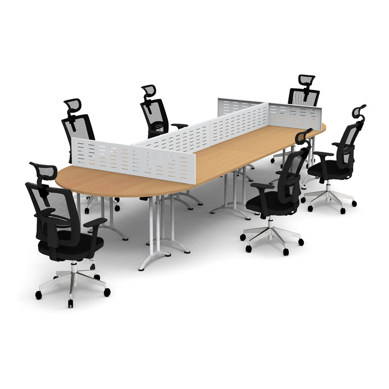 180'' Rectangle Conference Table, Natural Beech
