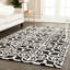 Tapis géométrique en laine touffeté à la main Brunswick-1170822174